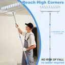 12 Pcs 18 Inch Paint Roller Kit, 12-18" Adjustable Roller Frame & Extendable Pole, Large Paint Roller Sleeves with Tray, Ceiling Paint Roller Set for Walls