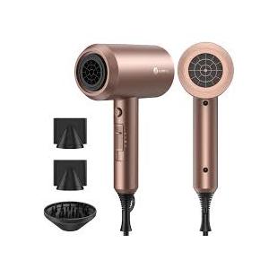 Slopehill Professional Ionic Hair Dryer, Powerful 1800W Fast Drying Low Noise Blow Dryer with 2 Concentrator Nozzle 1 Diffuser Attachments for Home Salon Travel (Mocha Mousse)