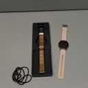 Getfitsoo Smartwatch for Women, Waterproof Bluetooth Call Watch for Android iOS Phones, 1.32" AMOLED Round Touch Screen Fitness Tracker with 100+ Sports Modes/Health Monitor/Password Lock (Gold)