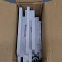 LuiceABC Toilet Paper Holder Stand, Over The Toilet Storage Cabinet for Bathroom, Slim Corner Shelf for Small Space Storage, Small Bathroom Storage Cabinet with Toilet Roll Holder & Door - White (6.69 x 5.9 x 30.7 inch)