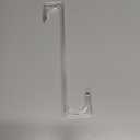 12" Clear Wreath-Hanger Non Scratch Over The Door Hooks,2 Pack Easter Halloween Christmas Decoration Welcome Sign for Front Doors Dcor Inside Outside,Slim Hangers Organizer for Home