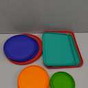 Replacement Lids for Pyrex (1) 7202-PC 1 Cup Green (2) 7200-PC 2 Cup Orange (2) 7201-PC 4 Cup Blue (1) 7402-PC 6/7 Cup Red (2) 7210-PC 3 Cup Light Green (1) 7211-PC 6 Cup Red Round Rectangle