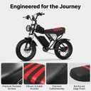 PSLER Seat Cover for Ridstar Ebike Seat Cover for Q20,Non-Slip E Bike Seat Cover,Red