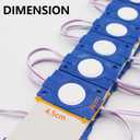 COB Module Light,12V 16.4FT RV Awning Lights, IP68 Waterproof LED Boat LightsLED Lights for Motorhome Travel Trailer Canopy, RV Interior, Boat Interior, Car Interior Stands Food Trucks(Blue)