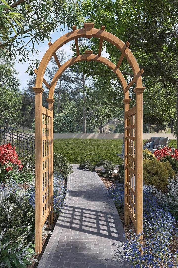 Rosewood 47"W x 89"H Cedar Arbor