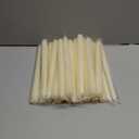 Taper Candles 10-Inch - Ivory Dripless Candlesticks Unscented Tall Cream Tapered Candles Smokeless Slow Burn 8 Hours Candle Sticks Paraffin Wax with Cotton Wicks for Wedding Dinner 24 Pack