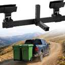 Dual Trash Can Hauler Hitch Fit Pickup Truck, UTV, ATV with 2" Receiver