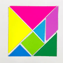 Tangrams 7 Shapes 10 animal cards 3+, 9Pack