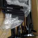 Wesiti 12 Pack Adjustable Poster Stand Holder Floor Standing Display Sign Holder for Advertising Business Menu Stand Vertical and Horizontal View Sign Displayed Black (8.5 x 11 Inch)