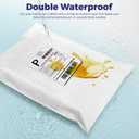 Fuxury 100 Pcs 12x15.5" Poly Mailers with 4x6" Thermal Labels, Waterproof Mailing Envelopes & Stickers for Clothing, Strong Adhesive Poly Shipping Postage Bags for Business (White)