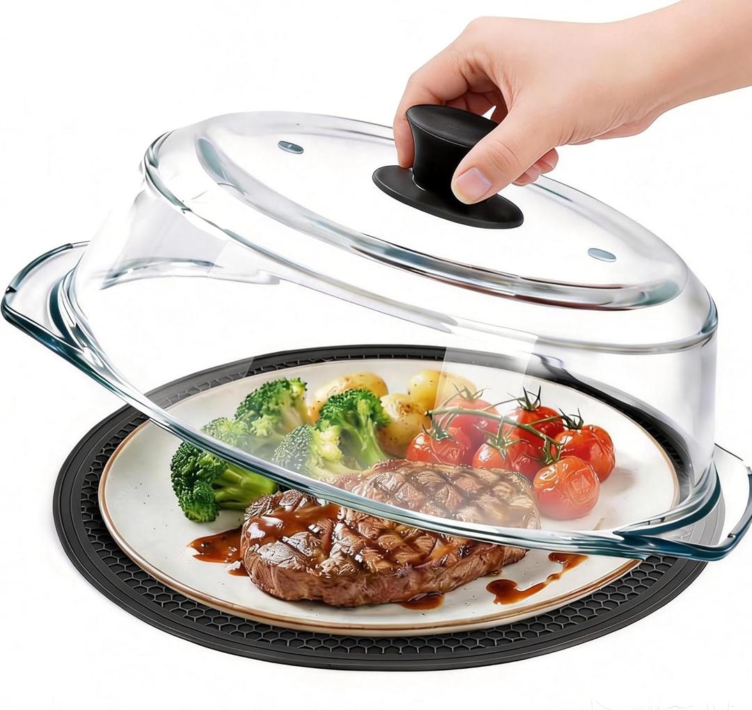 Upgraded 10in Splatter Cover For Food