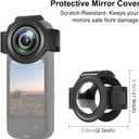 PULUZ For Insta 360 x3 Lens Protector, Dual Lens Guards for Insta360 X3 Protective Case Optical Tempered Glass Camera Accessories for Insta 360 x3 Accessories Waterproof (Upgrade)