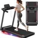 Treadmill with Incline 3-in-1 Portable Treadmills for Home Small, Incline Walking Pad Treadmill with Handle Bar, Walking Pad Foldable with 3.0HP Quiet Brushless, LED Display, 300LBS Capacity