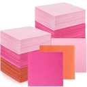 Janlaugh 150 Pcs Pink Orange Disposable Linen Cocktail Napkins 10" x 10" Disposable Dinner Napkins Prefolded for Bar Cafe Dessert Tequila Party Wedding Birthday Party Baby Shower