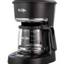 Mr. Coffee, 5-Cup Mini Brew Switch Coffee Maker, Black