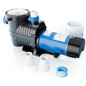 FOTING In/Above Ground Pool Pump, Self Primming (Dual Speed, 2HP, 3170/7000GPH, 230V) 1.5" & 2" NPT Inlet Connectors FOTING In/Above Ground Pool Pump, Self Primming (Dual Speed, 2HP, 3170/7000GPH, 230V) 1.5" & 2" NPT Inlet Connectors