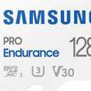 Samsung PRO Endurance 128GB MicroSDXC Memory Card with Adapter for Dash Cam, Body Cam, and Security Camera  Class 10, U3, V30 (MB-MJ128KA/AM)