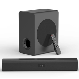 Fansbe Sound Bar Speakers 2.1ch Wall Mount, Dark Gray