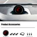 Three Display Air Pressure Gauge 232PSI LED Digital Air Ride Air Bag Suspension Press Meter 12V/24V Kit with 1/8 NPT Electrical Pressure Sensor for Air Ride Suspension Systems 2-1/16" 52mm (Red)