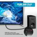 192KHz HDMI ARC to Optical Audio Converter for TV to Soundbar, Plug & Play 3.4ft/1.05m ARC to Optical Cable Audio Extractor Adapter Splitter for Sound System Speaker Home Theater Support Dolby/DTS 5.1