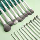 20 Pcs Pro Grade Makeup Brushes Set with Dense Ultra Soft Vegan Bristle,Elegant Design Make up Brushes for Powder, Foundation,Bronzer,Highlight,Face Blending Contour, Concealer, Eye shadow