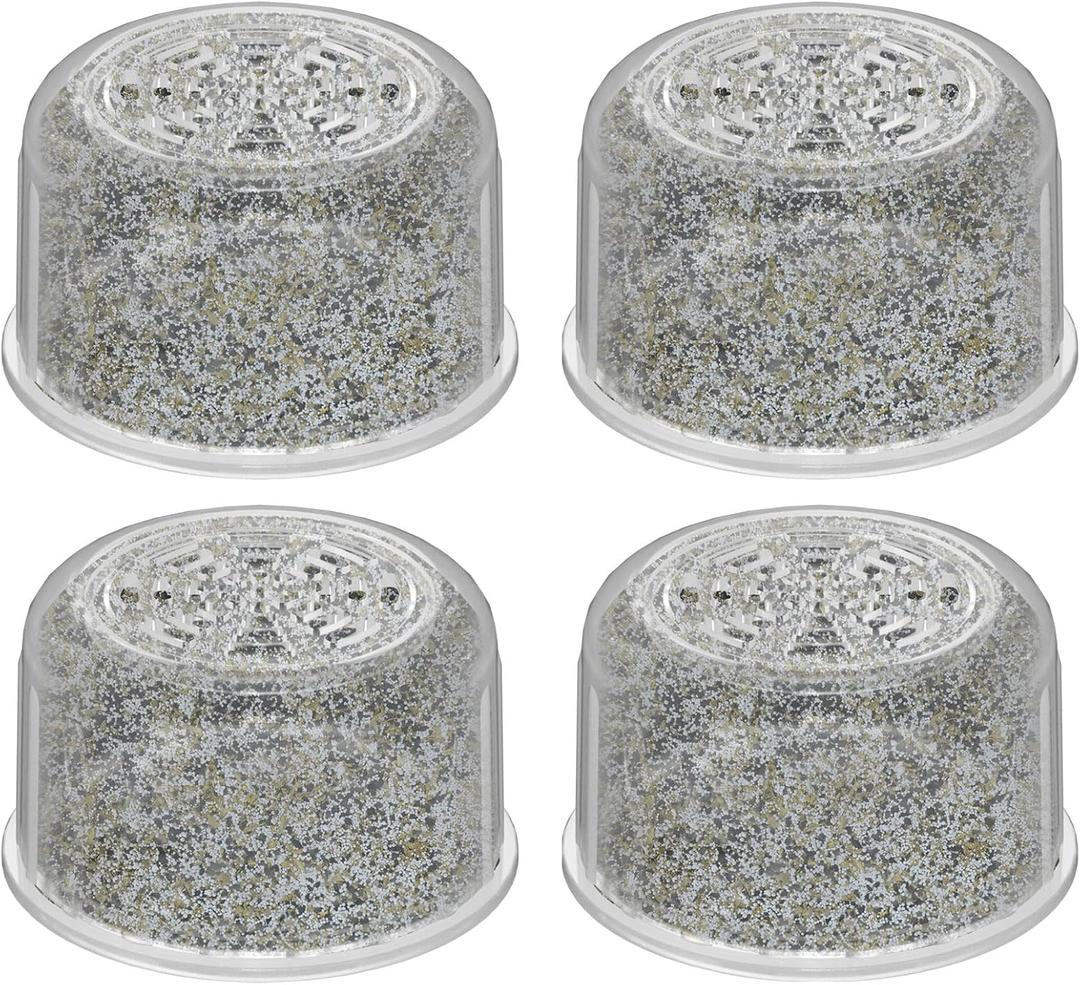 4 Pack Shower Head Filter Replacement Cartridge Compatible with All Canopy Fixed & Handheld Filtered Shower Head, Shower Filter For Hard Water
