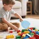 2 x Shaloxar Small Broom and Dustpan Set,mini Compact Portable, for Home, Sofas, Kitchen countertops, Storage Shelves, Office desks, bathrooms, and pet Areas (Blue)