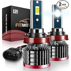 Pulilang H11/H8/H9/H16 LED Headlight Bulb Pack of 2