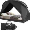 uniHimal Bed Tent Canopy Twin, Blackout Portable Sleep Tent Easy Setup, Breathable Mesh, Privacy Curtains for Adults, Ideal for Indoor