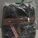 FADEON Mini Backpack Purse for Women, Designer Leather Cute Roomly Backpacks, Daily Ladies Shoulder Backpack Fashion Handbag (Pure Black With Brown)