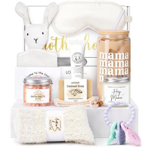 iAOVUEBY New Mom Care Package After Baby, 12PCS New Mom Gifts & Baby Shower Gift Essentials, Pregnancy Gifts For Expecting Mom, First Time Mothers Day Birthday Gift Basket for Women Mom to Be