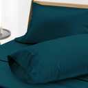 THREAD SPREAD 100% Egyptian Cotton Pillow Cases - 1000 Thread Count Pillow Cases Queen/Standard Size Set of 2, Soft & Breathable Extra Long Staple Sateen Weave Cotton Pillow Covers for Bed - Teal
