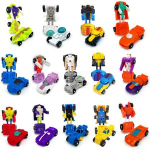 28 Pack Easter Basket Stuffers, Transforming Car Robot Toys Easter Gifts for Kids Classroom Exchange 14 Style Mini Vehicle Transform Toys Party Favor for Boys, Easter Basket Fillers Ideas Gifts