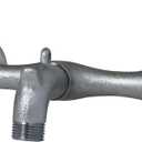 American Standard 8350.235.004 Exposed Yoke Wall-Mount Utility Faucet with Metal Lever Handles, Rough Chrome
