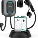 EV Charger Level 2, TESSAN 40A/240V Electric Vehicle Charing Station, Smart EV Chargers Equipment App Control Wi-Fi Only 2.4Ghz& Bluetooth 25ft Cable with NEMA 14-50 Plug for Indoor Outdoor Home