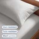 Twin Size 3 Piece Sheet Set - Comfy Breathable & Cooling Sheets - Hotel Luxury Bed Sheets for Women & Men - Deep Pockets, Easy-Fit, Soft and Wrinkle Free Sheets - French Grey Oeko-Tex Bed Sheet Set