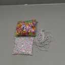 Highergo 1200 Pcs Easter Cross Beads for Jewelry Making, Religious Beaded Bracelet DIY Bead Craft Kit Stretch 944 Inch Elastic Cord for Spring Easter Sunday School VBS Party Decor