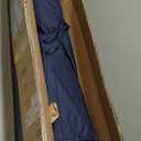 Patio Umbrella, Rectangle Outdoor Cantilever Umbrella, Aluminum Offset Umbrella with Champagne Frame for Pool Deck Garden Outdoor shade for Garden Deck Pool Patio, Beige(Weighted Base Not Include) (7.5' x 7.5', BLUE)