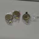 Jetec 6 Pcs Magnet Hooks Magnetic Wreath Hanger Wreath Holder for Fridge Refrigerator Metal Door Glass Door Surfaces Keys Office Home Kitchen Party Hanging Supplies Decoration(Gold,2.16 Inch)