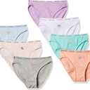 Calvin Klein girls Cotton Bikini Underwear 7-pack (Large, Fun Icons)