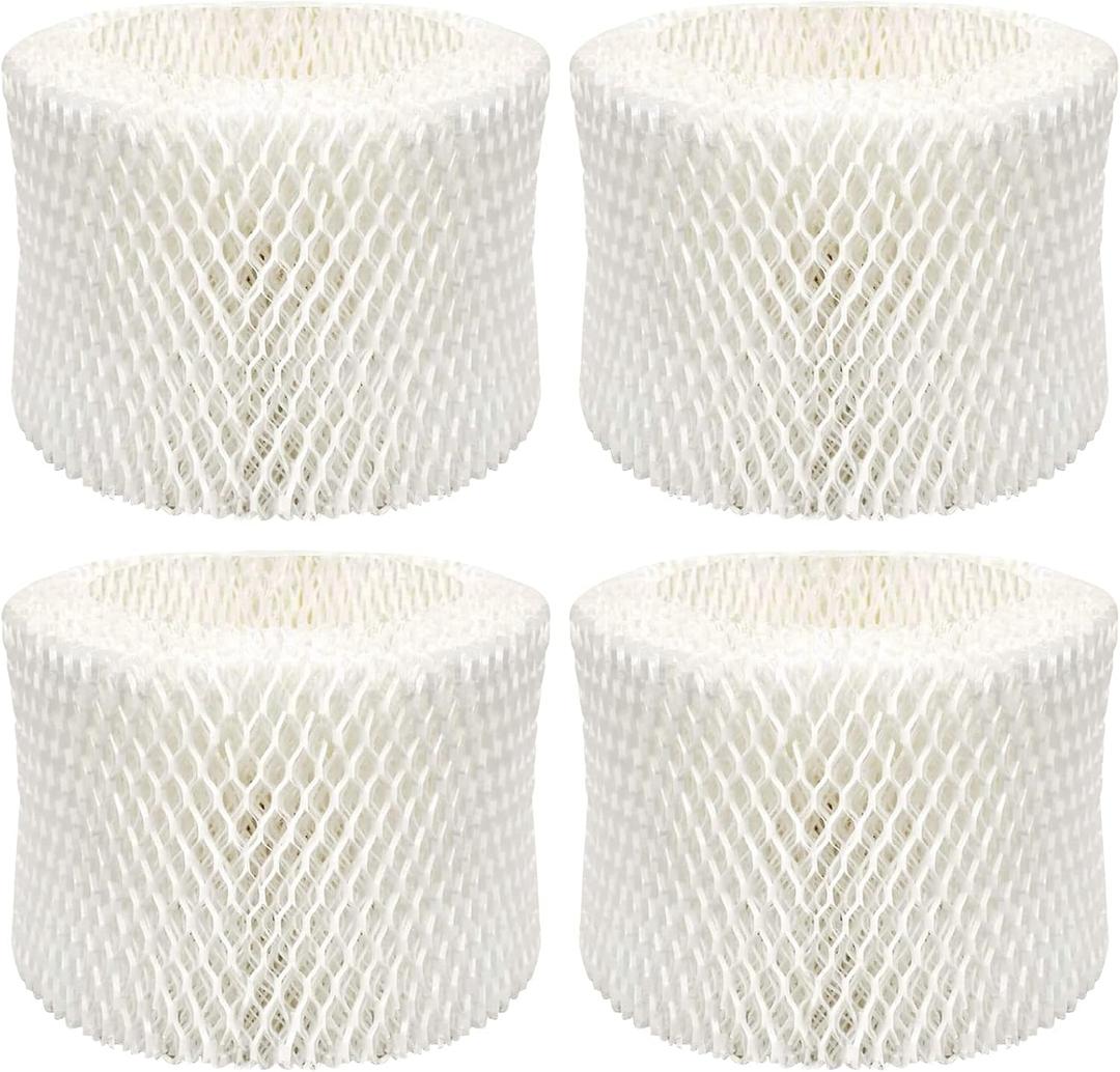 Funmit Humidifier Filters Replacement for Honeywell Humidifier Filter HAC-504 HAC-504AW and Honeywell Filter A, Replacement for Honeywell HCM-350 HCM-500 HCM600 Cool Mist Humidifiers, 4 Pack, White