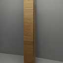 UNISHADES Cordless Bamboo Roman Shades for Windows, Blinds Size (36" W 64" H) Colour (Highfield Teak)