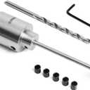 Pen Mandrel with 1"X8TPI Thread Adaptor for Woodlathe Woodturning Pen Make.