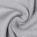 Vssjavun Men's Mock Neck Shirt Short Sleeve Turtleneck T-Shirt Slim Fit Pullover Casual Basic Tee (Gray, L)