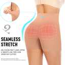 Werena Seamless Shaping Boyshorts Panties for Women Slip Shorts Under Dress Shapewear Shorts Tummy Control Underwear (XL)
