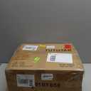 TUTOTAK Small Narrow LED End Table with Charging Station, Side Table Outlets, Nightstand with 2 Cloth Drawers, Set of 2, Couch Table, for Living Room, Bedroom, Bedside, Charcoal Grey TB01BY056