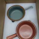 Ceramic Soup Bowls With Handles Set of 4 - 15 oz French Onion Soup Bowls Oven Safe - Dishwasher, Microwave & Oven Safe Bowl Set for Chili, Gumbo, Chowder - Soup Bowl With Handle - French Onion Crock