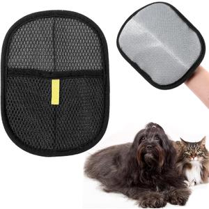 3PCS Pet Hair Removal Gloves for Cats & Dogs, Efficient Grooming Gloves for Pet Hair, Reusable Anti-Static Fur Remover for Couch, Furniture, Carpet, Car Seat, Cat Grooming Glove for Hairs Removal