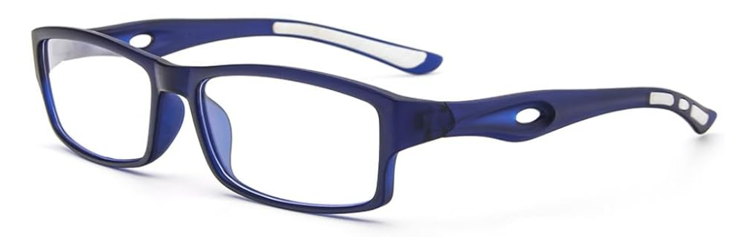 Men Square Myopia Distance Nearsighted Glasses Fashion Anti Blue Light Glasses
 +2.50