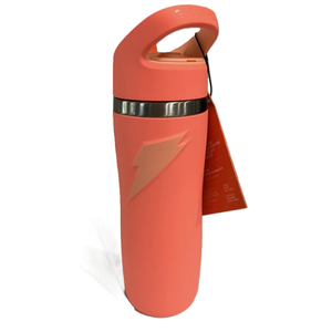 Gatorade 22oz Stainless Steel Twist Cap Water Bottle with Straw - Neon Orange